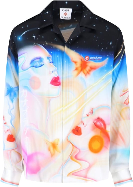 Casablanca Printed Silk Shirt – Multicolor