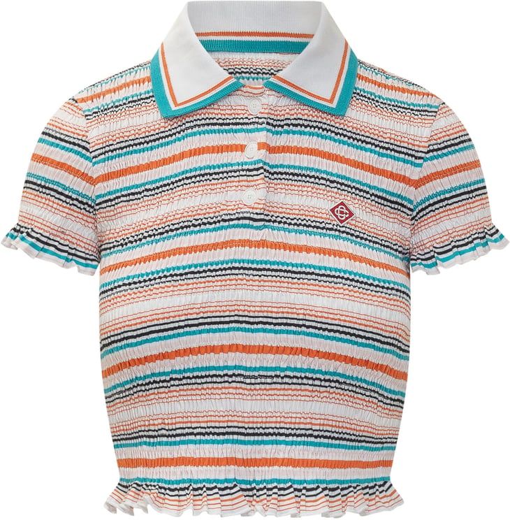 Casablanca Polo Arricciata a Righe