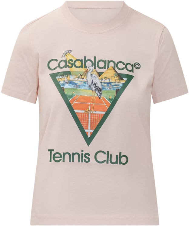 Casablanca T-shirt Aderente con Stampa Grafica