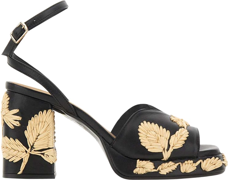 Castaner With Heel Black