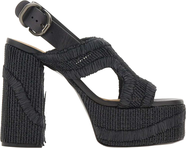 Castaner With Heel Black