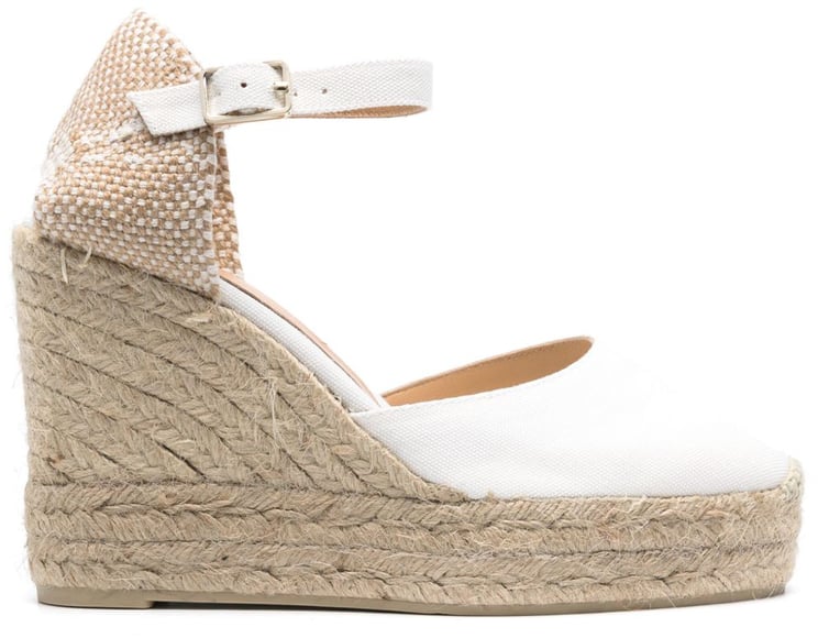 Castaner Flat Shoes White