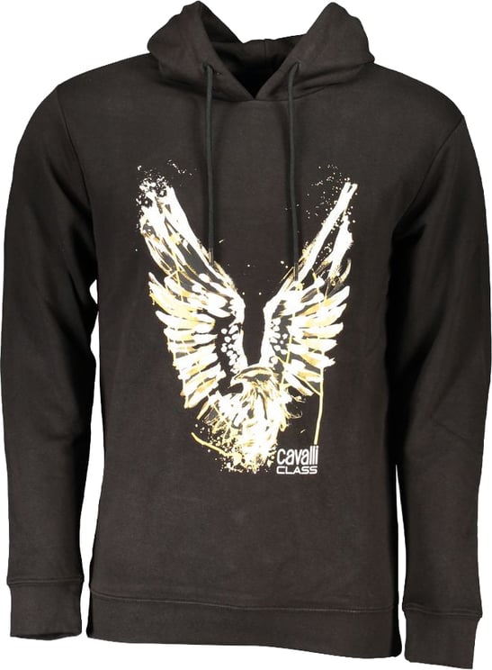 Cavalli Class Cavalli Class "Nero Cotton Men Hoodie"
