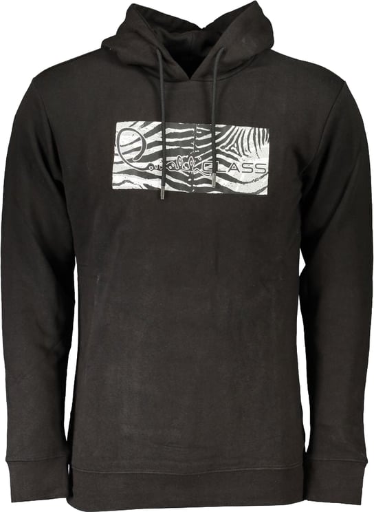 Cavalli Class Cavalli Class Black Cotton Men's Hooded Sweatshirt