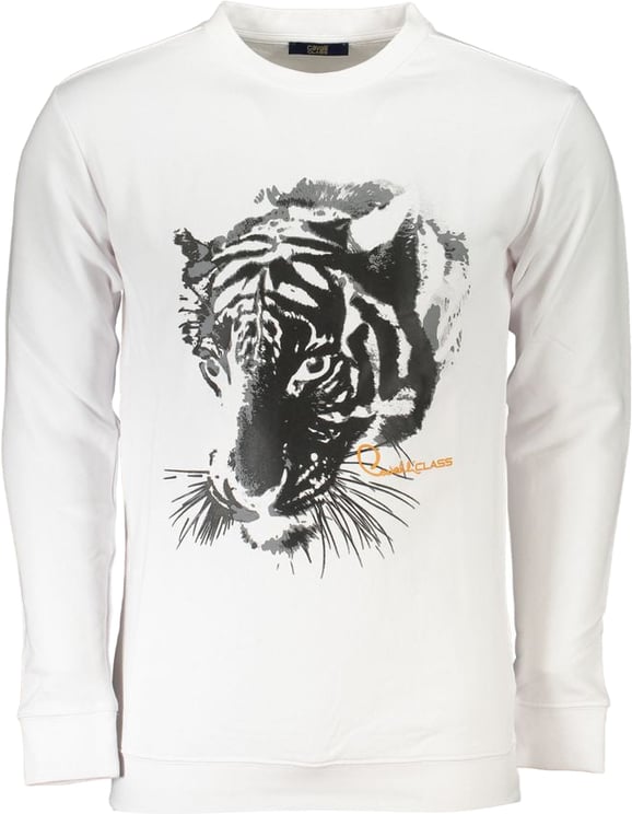 Cavalli Class Cavalli Class White Cotton Men Sweatshirt