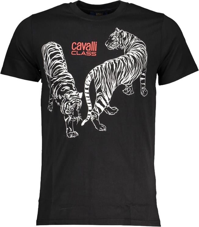 Cavalli Class Cavalli Class Black Cotton Men T-Shirt