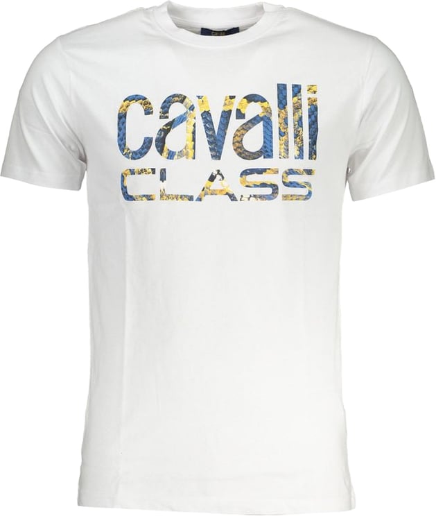 Cavalli Class Cavalli Class Bianco Cotton Men T-Shirt