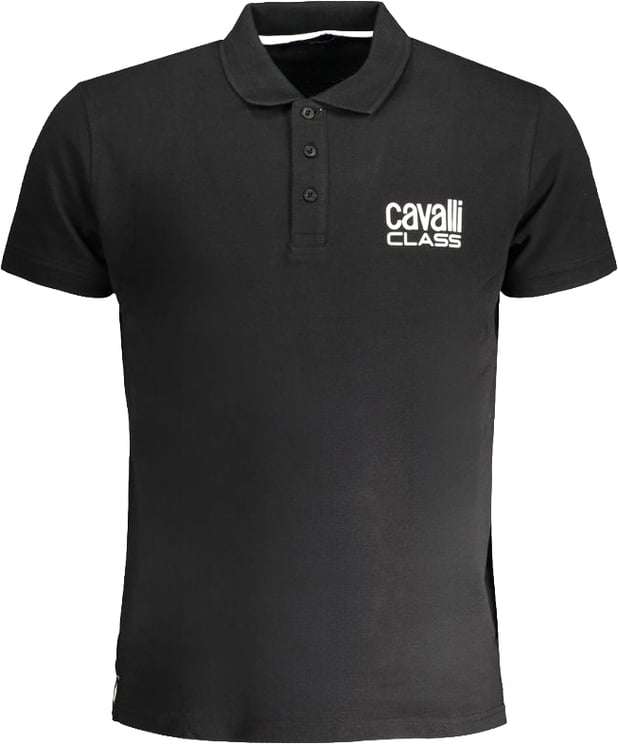Cavalli Class Cavalli Class Black Cotton Men's Polo Shirt