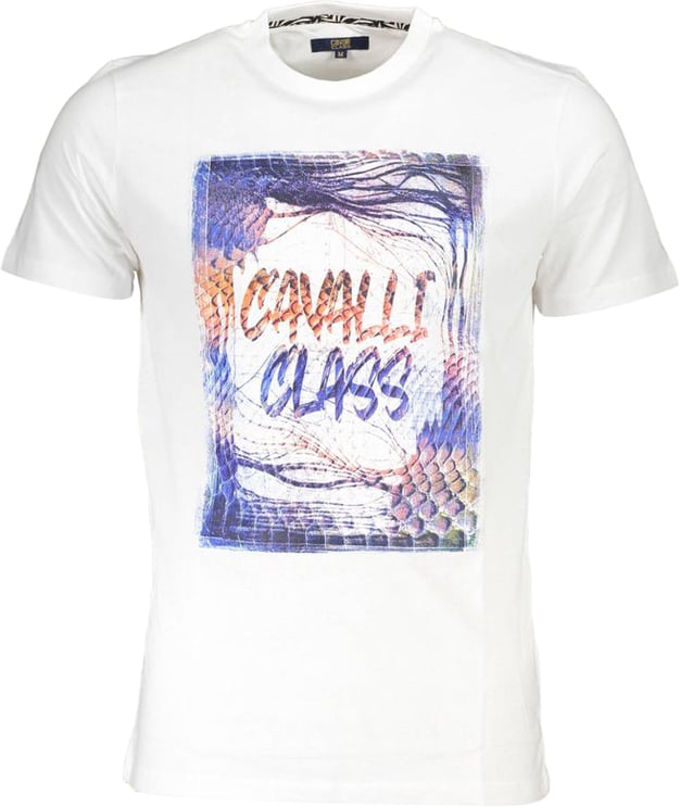 Cavalli Class Cavalli Class Bianco Cotton Men T-Shirt