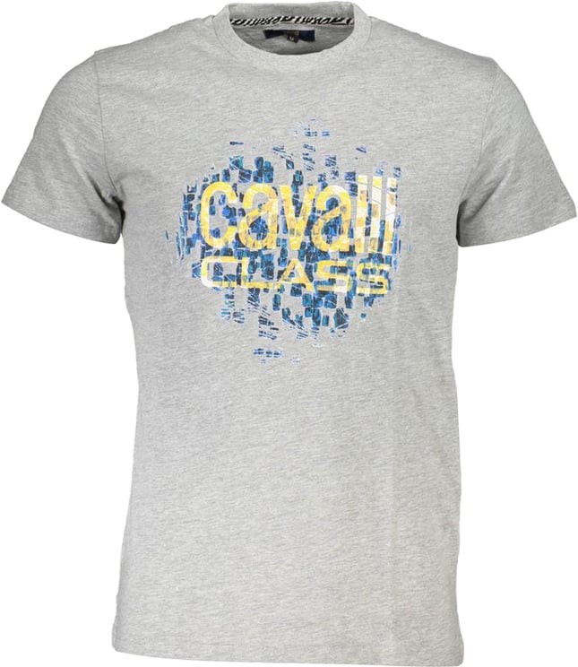 Cavalli Class Cavalli Class Grigio Cotton Men T-Shirt