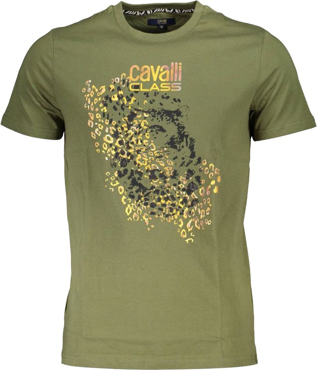 Cavalli Class Cavalli Class Verde Cotton Men T-Shirt