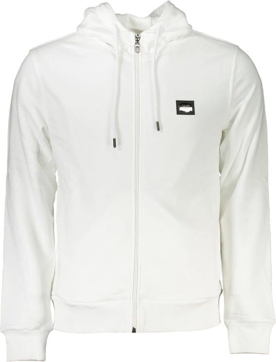 Cavalli Class Cavalli Class White Cotton Men's Hooded Sweater