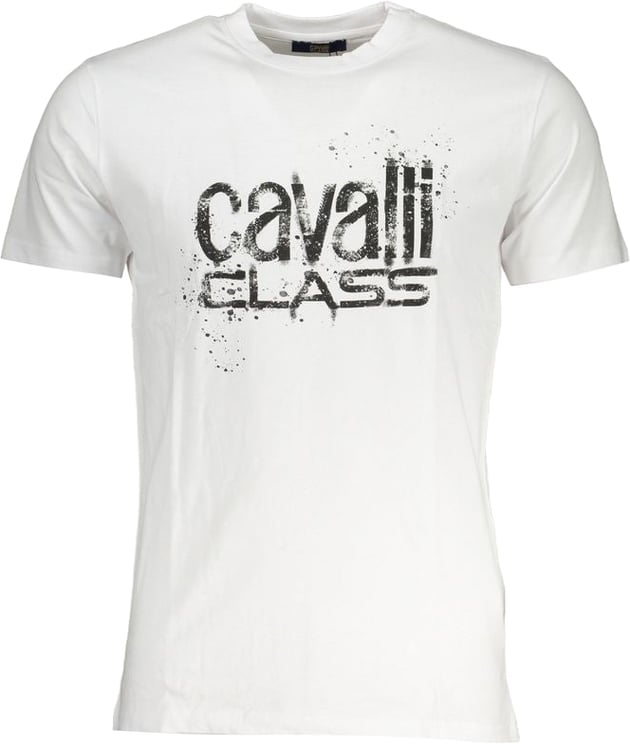 Cavalli Class Cavalli Class White Cotton Men T-Shirt