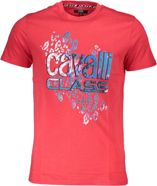 Cavalli Class Cavalli Class Rosso Cotton Men's T-Shirt