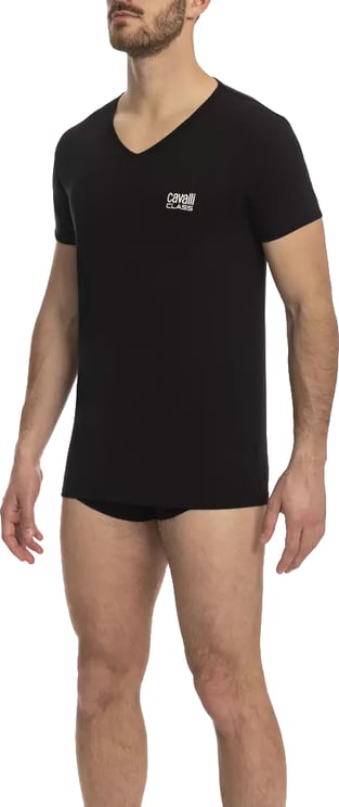 Cavalli Class Cavalli Class Black Cotton Men T-Shirt