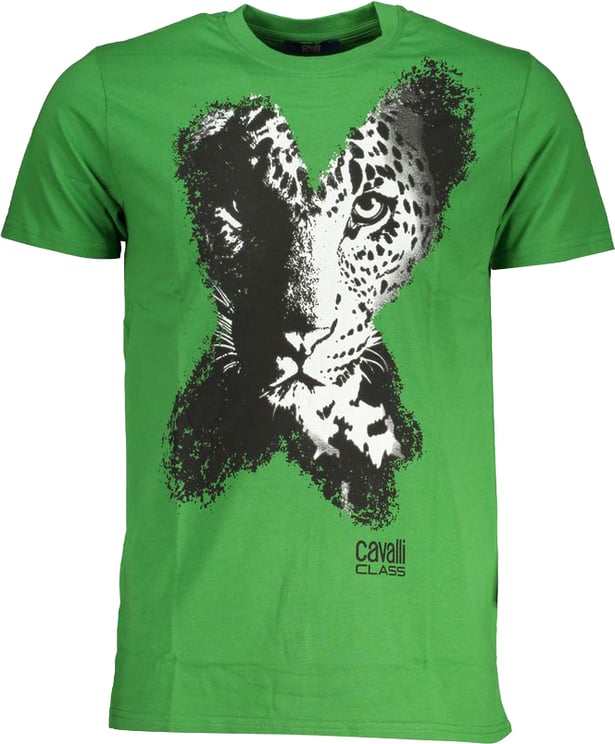 Cavalli Class Cavalli Class Verde Cotton Men T-Shirt