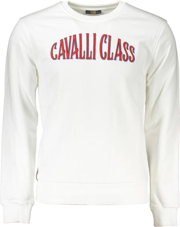 Cavalli Class Cavalli Class Bianco Cotton Men Sweatshirt