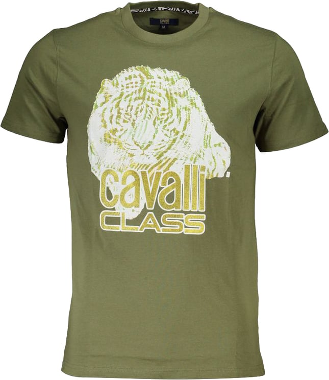 Cavalli Class Cavalli Class Verde Cotton Men T-Shirt
