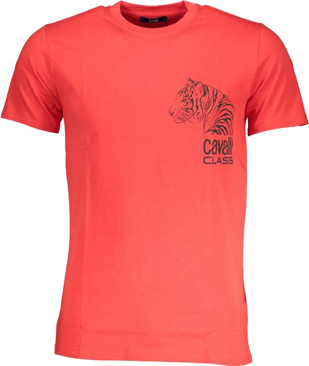 Cavalli Class Cavalli Class Rosso Cotton Men T-Shirt