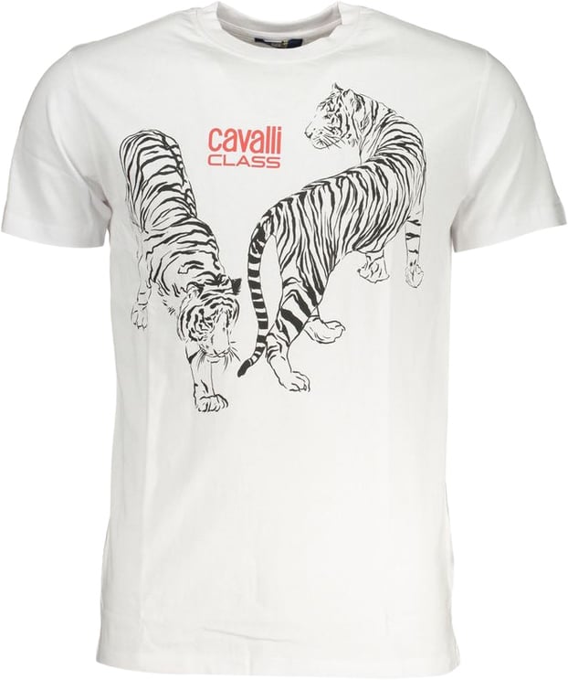 Cavalli Class Cavalli Class Bianco Cotton Men T-Shirt