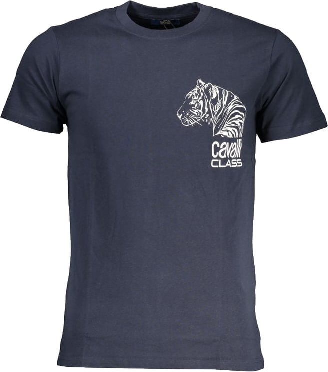 Cavalli Class Cavalli Class Blu Cotton Men T-Shirt