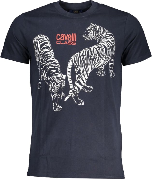 Cavalli Class Cavalli Class Blu Cotton Mens T-Shirt