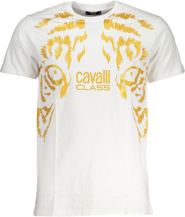 Cavalli Class Cavalli Class Bianco Cotton Men T-Shirt