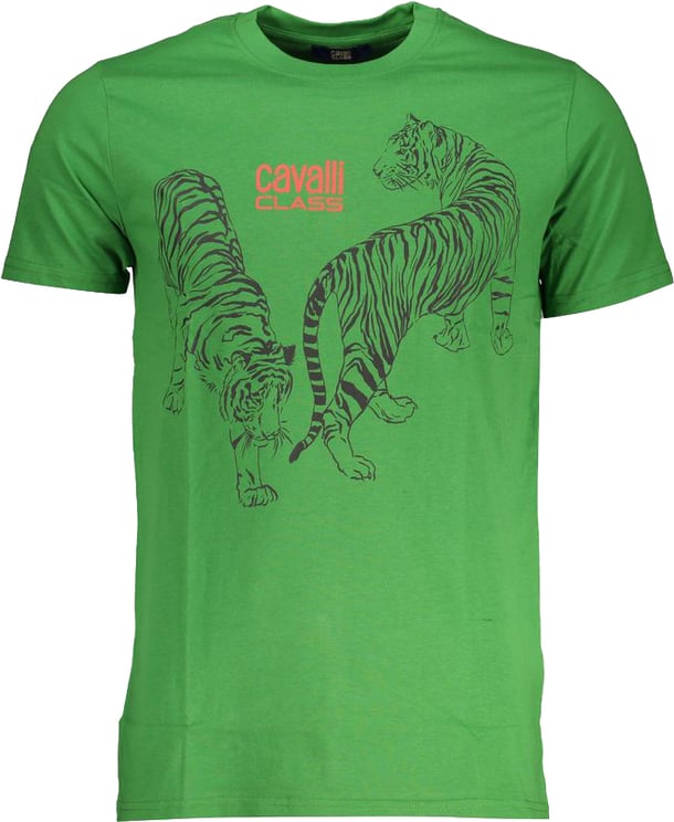 Cavalli Class Cavalli Class Verde Cotton Men T-Shirt