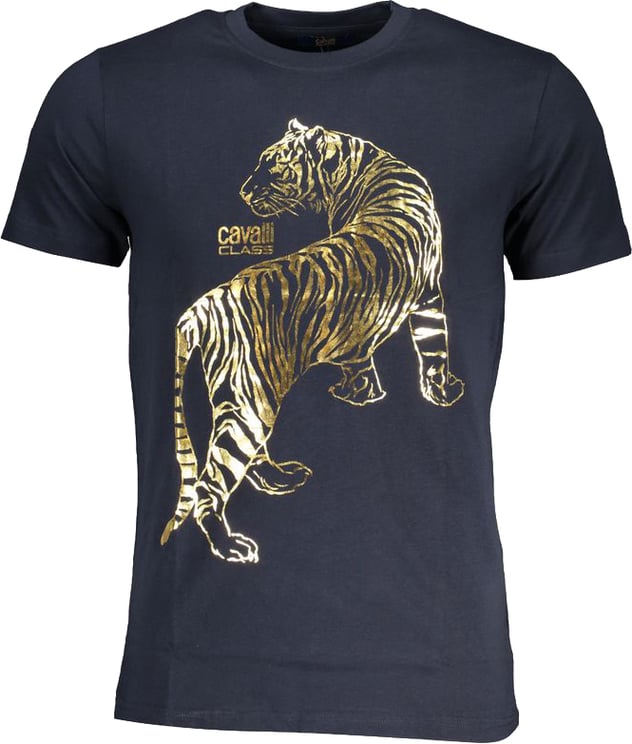 Cavalli Class Cavalli Class Blu Cotton Men T-Shirt