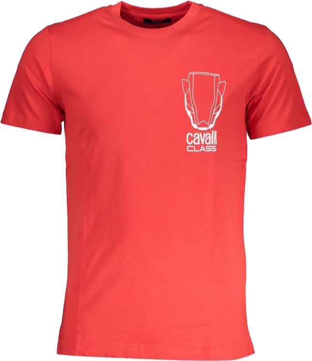 Cavalli Class Cavalli Class Red Cotton Men's T-Shirt