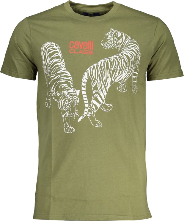 Cavalli Class Cavalli Class Verde Cotton Men T-Shirt