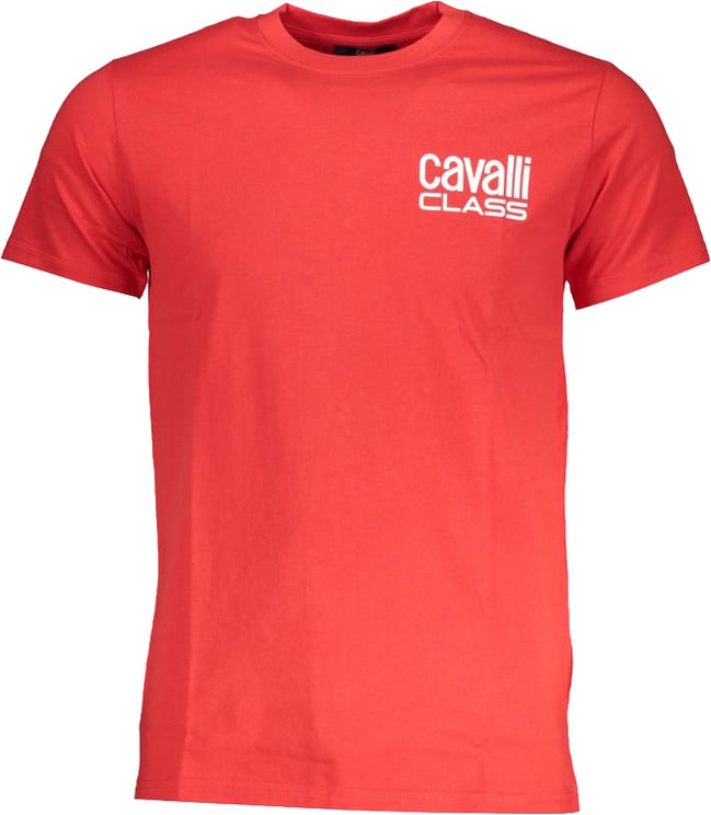 Cavalli Class Cavalli Class Rosso Cotton Men T-Shirt