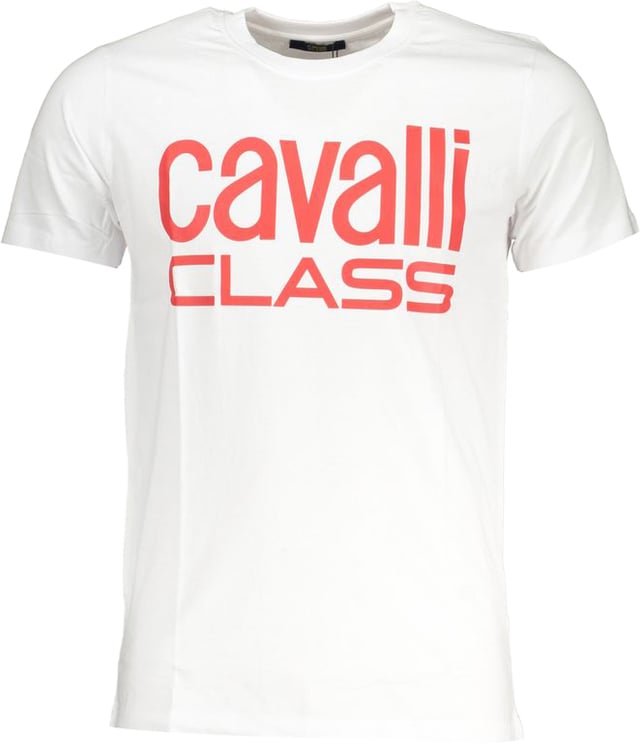 Cavalli Class Cavalli Class Bianco Cotton Uomo T-Shirt