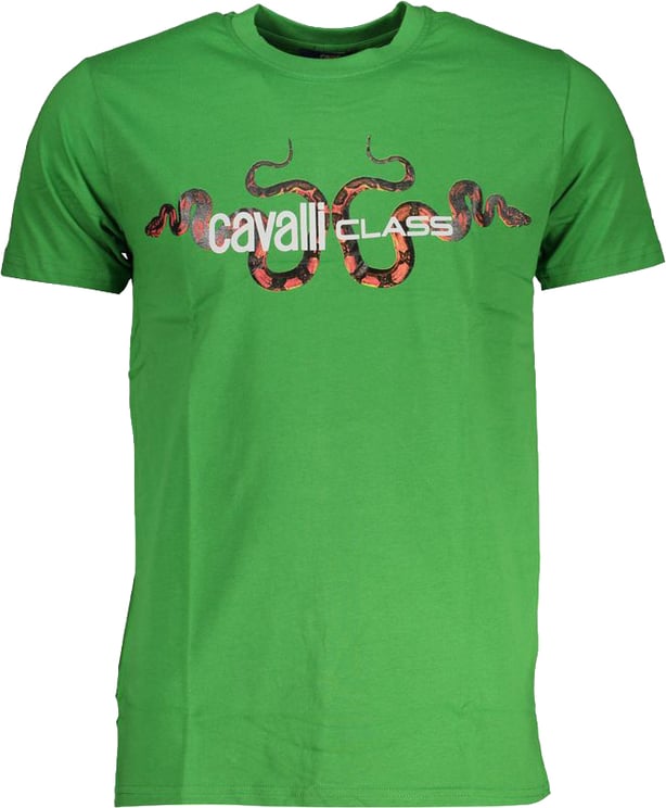 Cavalli Class Cavalli Class Verde Cotton Men T-Shirt