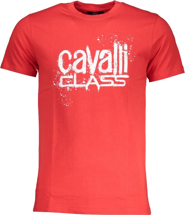 Cavalli Class Cavalli Class Rosso Cotton Mens T-Shirt