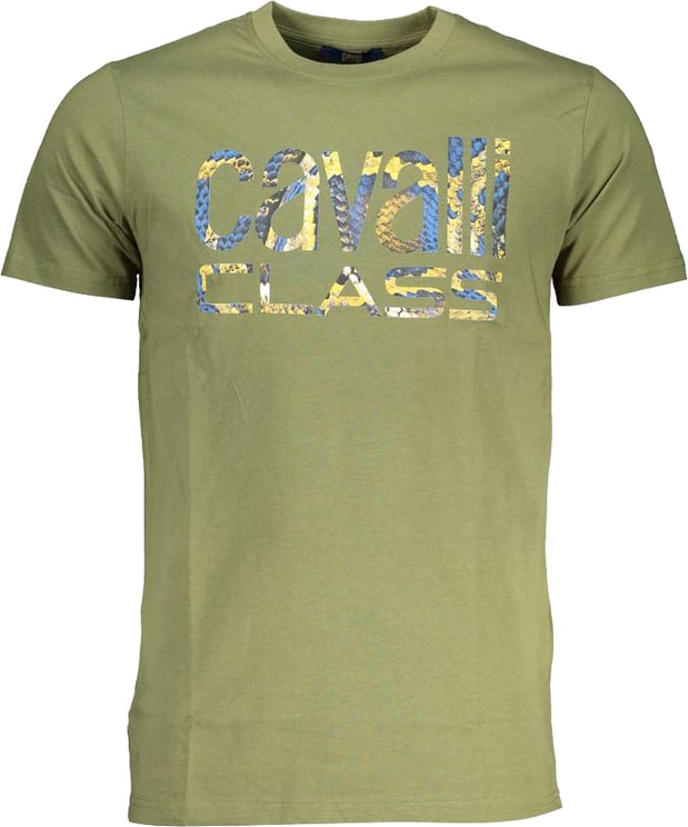 Cavalli Class Cavalli Class Verde Cotton Mens T-Shirt