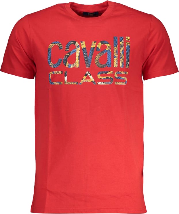 Cavalli Class Cavalli Class Red Cotton Men T-Shirt