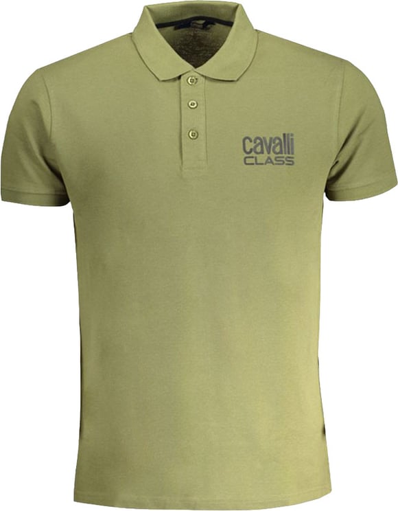 Cavalli Class Cavalli Class Verde Cotton Men Polo Shirt