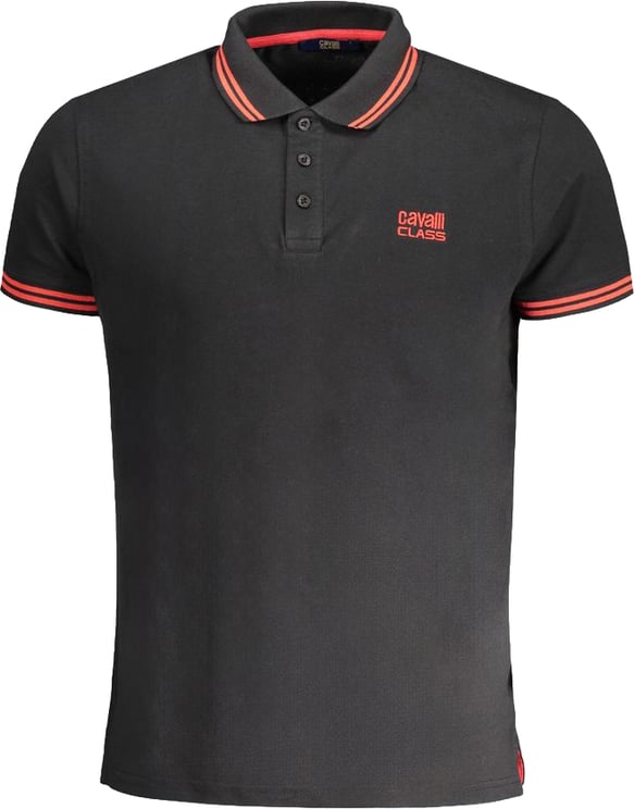 Cavalli Class Cavalli Class Black Cotton Men Polo Shirt