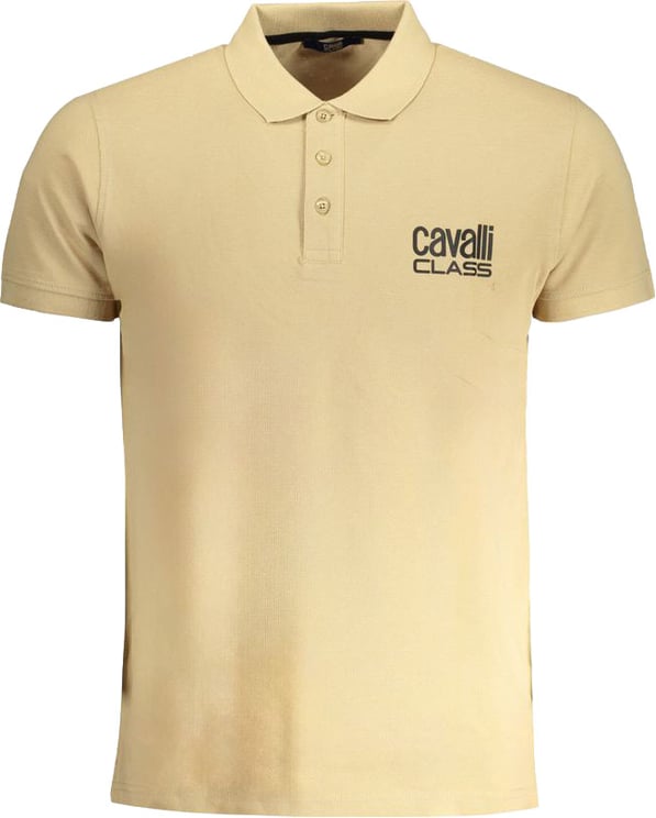 Cavalli Class Cavalli Class Beige Cotton Men Polo-Shirt