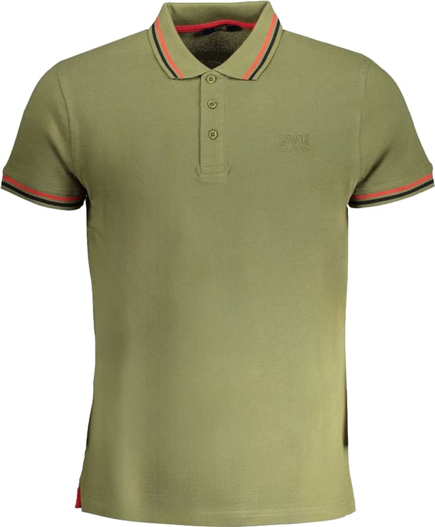 Cavalli Class Cavalli Class Verde Cotton Men Polo Shirt