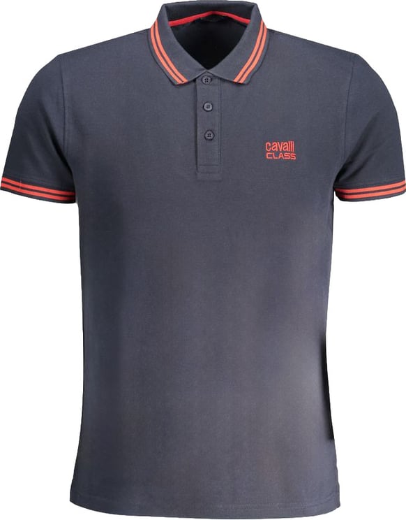 Cavalli Class Cavalli Class Blue Cotton Men Polo Shirt