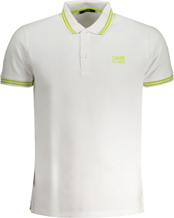 Cavalli Class Cavalli Class White Cotton Men Polo Shirt