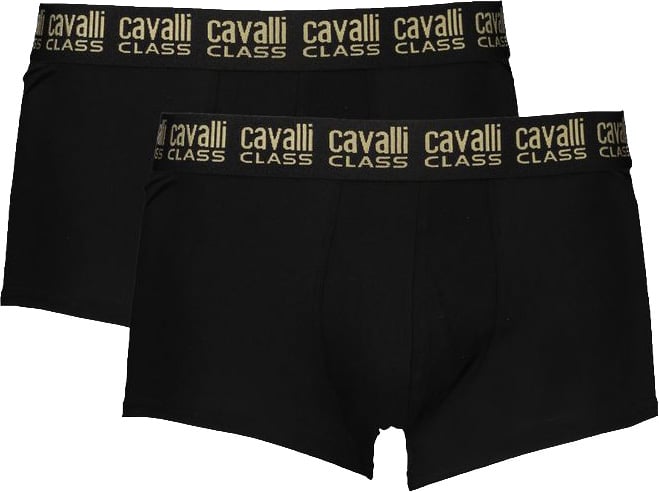 Cavalli Class Cavalli Class Black Cotton Men's Boxer Underwear Pair