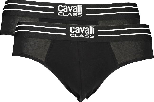 Cavalli Class Cavalli Class Nero Cotton Men's Underwear Slip