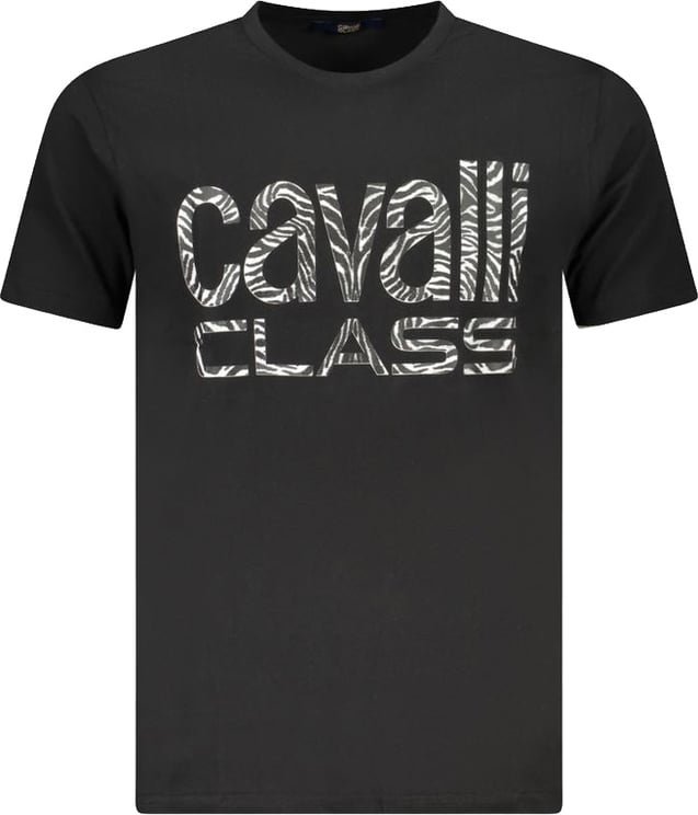 Cavalli Class Cavalli Class Black Cotton Men T-Shirt