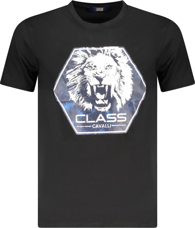 Cavalli Class Cavalli Class Black Cotton Men T-Shirt