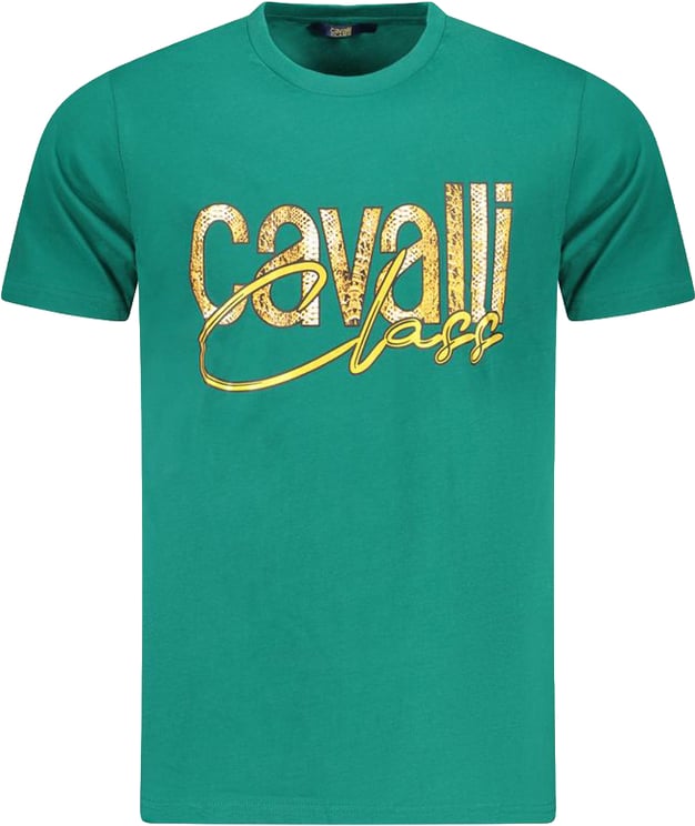 Cavalli Class Cavalli Class Verde Cotton Men T-Shirt