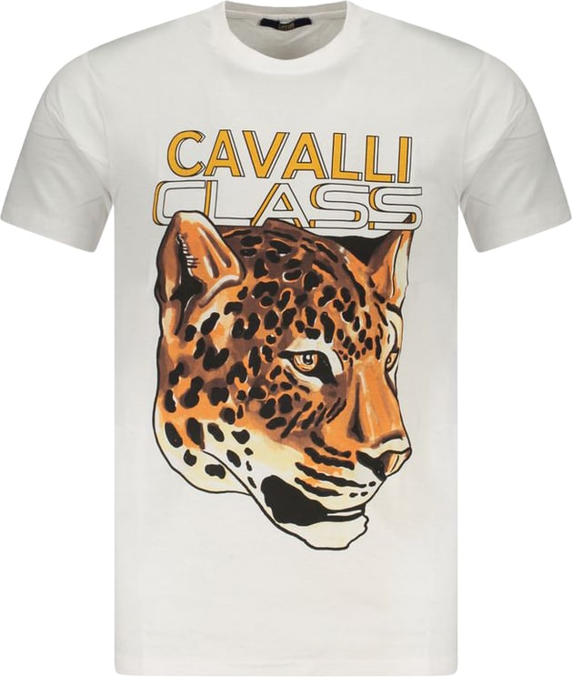 Cavalli Class Cavalli Class Bianco Cotton Men T-Shirt