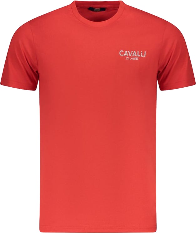 Cavalli Class Cavalli Class Red Cotton Men T-Shirt